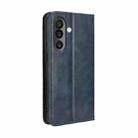For Samsung Galaxy M56 5G Magnetic Buckle Retro Texture Leather Phone Case(Blue) - 3