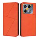 For Infinix GT 20 Pro Strong Magnetic Frosted Flip Leather Phone Case(Orange) - 1