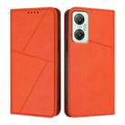 For Infinix Hot 20 5G Strong Magnetic Frosted Flip Leather Phone Case(Orange) - 1
