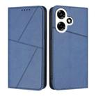 For Infinix Hot 30 Strong Magnetic Frosted Flip Leather Phone Case(Royal Blue) - 1