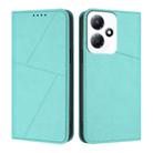 For Infinix Hot 30 Play / Hot 30 Play NFC Strong Magnetic Frosted Flip Leather Phone Case(Light Blue) - 1