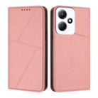For Infinix Hot 30 Play / Hot 30 Play NFC Strong Magnetic Frosted Flip Leather Phone Case(Pink) - 1