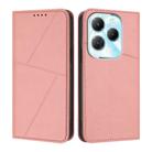 For Infinix Hot 40 / Hot 40 Pro Strong Magnetic Frosted Flip Leather Phone Case(Pink) - 1