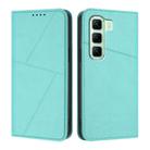 For Infinix Hot 50 4G Strong Magnetic Frosted Flip Leather Phone Case(Light Blue) - 1
