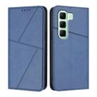 For Infinix Hot 50 5G Strong Magnetic Frosted Flip Leather Phone Case(Royal Blue) - 1