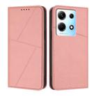 For Infinix Note 30 4G Strong Magnetic Frosted Flip Leather Phone Case(Pink) - 1