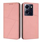For Infinix Note 30 5G Strong Magnetic Frosted Flip Leather Phone Case(Pink) - 1