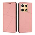 For Infinix Note 30 Pro Strong Magnetic Frosted Flip Leather Phone Case(Pink) - 1