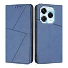 For Infinix Note 40X 5G Strong Magnetic Frosted Flip Leather Phone Case(Royal Blue) - 1