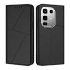 For Infinix Note 50 4G / Note 50 Pro 4G Strong Magnetic Frosted Flip Leather Phone Case(Black) - 1