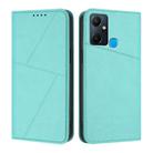 For Infinix Smart 6 Plus India Strong Magnetic Frosted Flip Leather Phone Case(Light Blue) - 1
