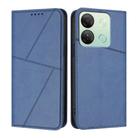 For Infinix Smart 7 HD / Smart 7 India Strong Magnetic Frosted Flip Leather Phone Case(Royal Blue) - 1