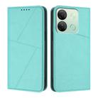 For Infinix Smart 7 HD / Smart 7 India Strong Magnetic Frosted Flip Leather Phone Case(Light Blue) - 1