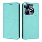 For Infinix Smart 8 / 8 Plus / 8 Pro Strong Magnetic Frosted Flip Leather Phone Case(Light Blue) - 1