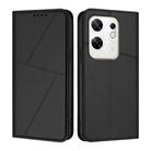 For Infinix Zero 30 4G Strong Magnetic Frosted Flip Leather Phone Case(Black) - 1