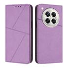 For Infinix Zero 40 4G / Zero 40 5G Strong Magnetic Frosted Flip Leather Phone Case(Light Purple) - 1