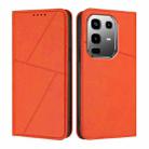 For Infinix Note 50 Pro+ Strong Magnetic Frosted Flip Leather Phone Case(Orange) - 1