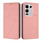 For Infinix Note 50s Strong Magnetic Frosted Flip Leather Phone Case(Pink) - 1