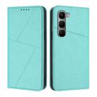 For Infinix Hot 60 4G / Hot 60i 4G Strong Magnetic Frosted Flip Leather Phone Case(Light Blue) - 1
