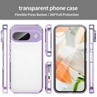 For Google Pixel 9 PC Hybrid TPU Airbag Shockproof Phone Case(Transparent Purple) - 2