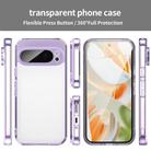 For Google Pixel 9 Pro PC Hybrid TPU Airbag Shockproof Phone Case(Transparent Purple) - 2