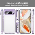 For Google Pixel 9 Pro XL PC Hybrid TPU Airbag Shockproof Phone Case(Transparent Purple) - 2
