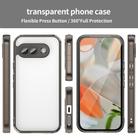 For Google Pixel 9a PC Hybrid TPU Airbag Shockproof Phone Case(Transparent Black) - 2