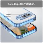 For Google Pixel 9a PC Hybrid TPU Airbag Shockproof Phone Case(Transparent Blue) - 3