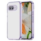 For Google Pixel 9a PC Hybrid TPU Airbag Shockproof Phone Case(Transparent Purple) - 1