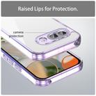 For Google Pixel 9a PC Hybrid TPU Airbag Shockproof Phone Case(Transparent Purple) - 3