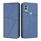 For Kyocera Android One S9 Strong Magnetic Frosted Flip Leather Phone Case(Royal Blue) - 1