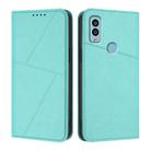For Kyocera Android One S9 Strong Magnetic Frosted Flip Leather Phone Case(Light Blue) - 1