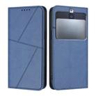 For Kyocera Basio 3 Strong Magnetic Frosted Flip Leather Phone Case(Royal Blue) - 1