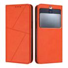 For Kyocera Basio 3 Strong Magnetic Frosted Flip Leather Phone Case(Orange) - 1