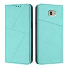 For Kyocera Basio 4 / Kantan Sumaho 2 Strong Magnetic Frosted Flip Leather Phone Case(Light Blue) - 1