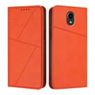 For Kyocera Digno BX Strong Magnetic Frosted Flip Leather Phone Case(Orange) - 1