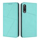For Rakuten Hand Strong Magnetic Frosted Flip Leather Phone Case(Light Blue) - 1