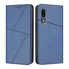 For Sharp Aquos Sense 3 Strong Magnetic Frosted Flip Leather Phone Case(Royal Blue) - 1
