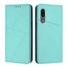 For Sharp Aquos Sense 3 Strong Magnetic Frosted Flip Leather Phone Case(Light Blue) - 1