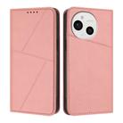 For Sharp Aquos Sense9 Strong Magnetic Frosted Flip Leather Phone Case(Pink) - 1