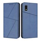 For Sharp Aquos Wish3 Strong Magnetic Frosted Flip Leather Phone Case(Royal Blue) - 1