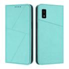 For Sharp Aquos wish / Aquos wish2 Strong Magnetic Frosted Flip Leather Phone Case(Light Blue) - 1