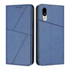 For Sharp Basio Active3 Strong Magnetic Frosted Flip Leather Phone Case(Royal Blue) - 1