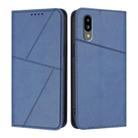 For Sharp Simple Sumaho 6 Strong Magnetic Frosted Flip Leather Phone Case(Royal Blue) - 1