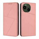 For Sharp Aquos R10 Strong Magnetic Frosted Flip Leather Phone Case(Pink) - 1
