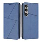 For Sony Xperia 1 VI Strong Magnetic Frosted Flip Leather Phone Case(Royal Blue) - 1