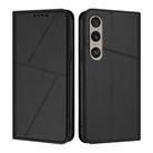 For Sony Xperia 1 VI Strong Magnetic Frosted Flip Leather Phone Case(Black) - 1
