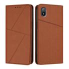 For Sony Xperia Ace III Strong Magnetic Frosted Flip Leather Phone Case(Coffee Color) - 1