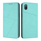 For Sony Xperia Ace III Strong Magnetic Frosted Flip Leather Phone Case(Light Blue) - 1
