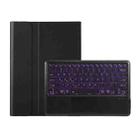 For vivo Pad5 Pro / 3 Pro Bluetooth Keyboard Detachable Leather Tablet Case with Touchpad Backlight(Black) - 2
